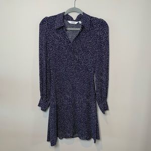& Other Stories Paris Atelier Button Down Polka Dots Shirt Dress Size 2